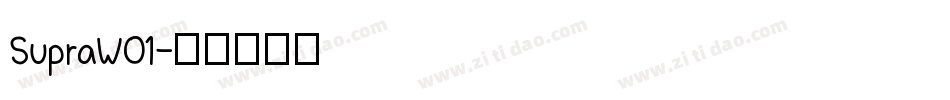 SupraW01字体转换