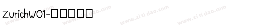 ZurichW01字体转换