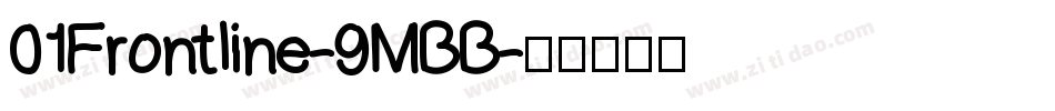 01Frontline-9MBB字体转换