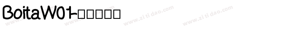 BoitaW01字体转换
