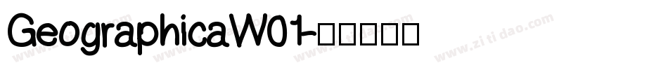 GeographicaW01字体转换