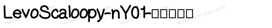 LevoScaloopy-nY01字体转换