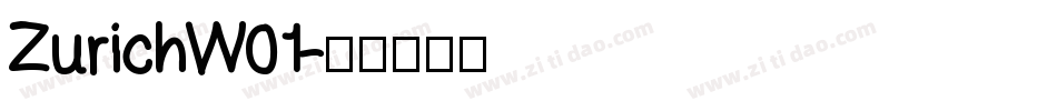 ZurichW01字体转换