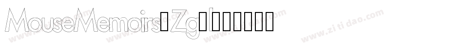 MouseMemoirs-Zg8l字体转换