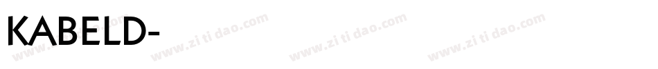 KABELD字体转换
