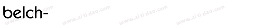 belch字体转换