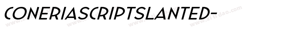 ConeriaScriptSlanted字体转换