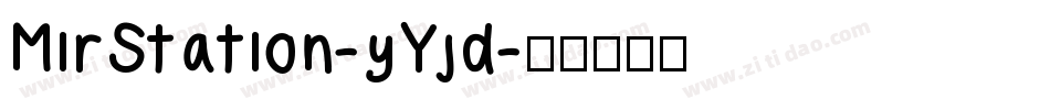MirStation-yYjd字体转换