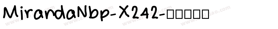 MirandaNbp-X242字体转换