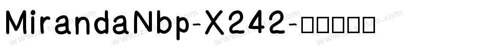 MirandaNbp-X242字体转换