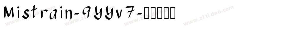 Mistrain-9YYv7字体转换