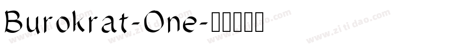 Burokrat-One字体转换