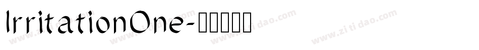 IrritationOne字体转换