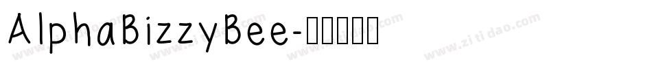 AlphaBizzyBee字体转换