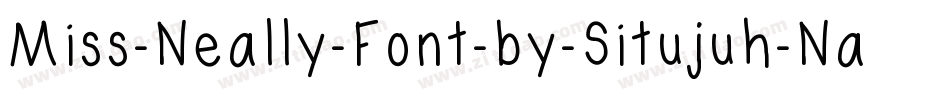 Miss-Neally-Font-by-Situjuh-Nazara-2字体转换