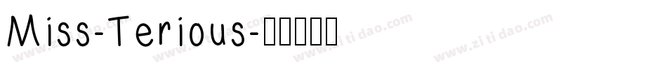 Miss-Terious字体转换