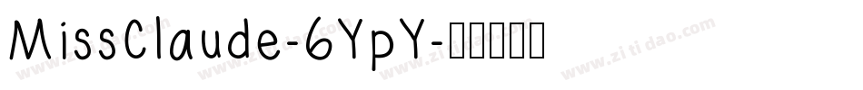 MissClaude-6YpY字体转换