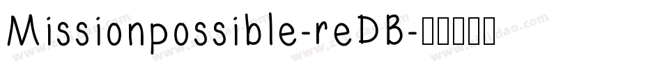 Missionpossible-reDB字体转换