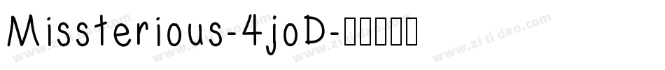 Missterious-4joD字体转换
