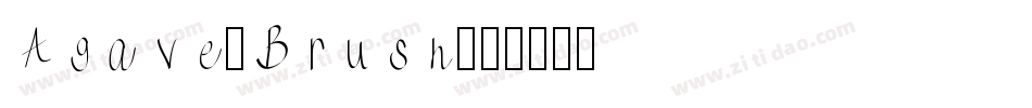Agave-Brush字体转换
