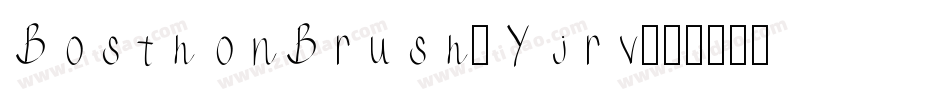 BosthonBrush-Yjrv字体转换