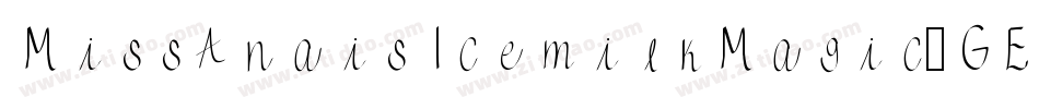 MissAnaisIcemilkMagic-GElg字体转换