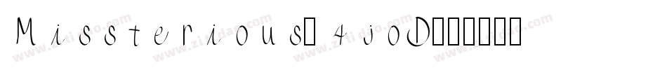 Missterious-4joD字体转换