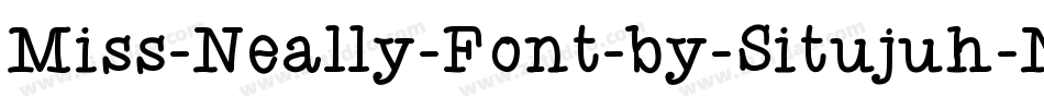 Miss-Neally-Font-by-Situjuh-Nazara-2字体转换