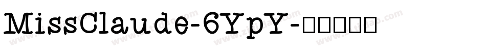 MissClaude-6YpY字体转换