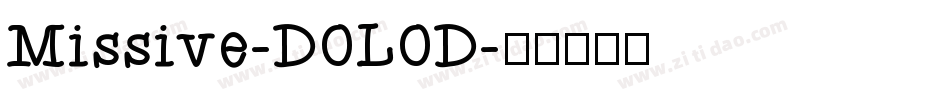 Missive-DOLOD字体转换