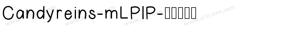 Candyreins-mLPlP字体转换