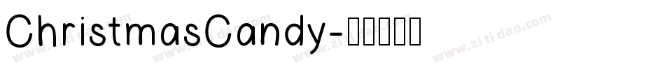 ChristmasCandy字体转换
