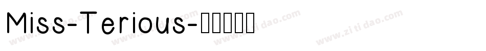 Miss-Terious字体转换