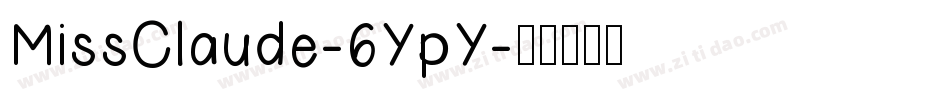 MissClaude-6YpY字体转换