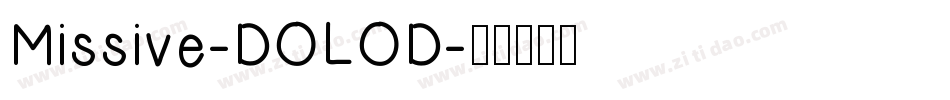Missive-DOLOD字体转换