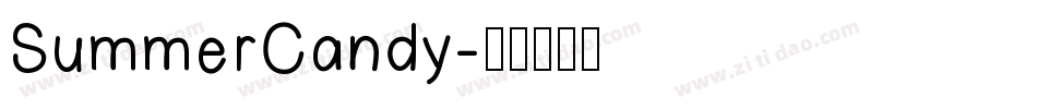 SummerCandy字体转换