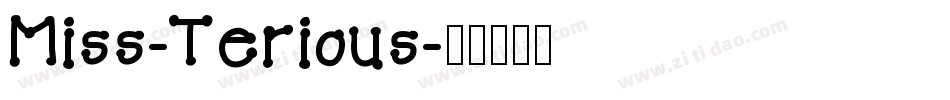 Miss-Terious字体转换