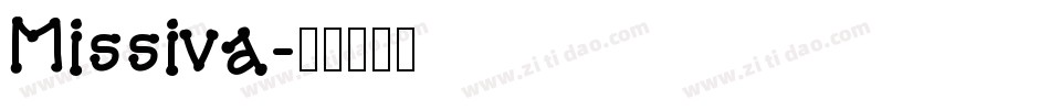 Missiva字体转换