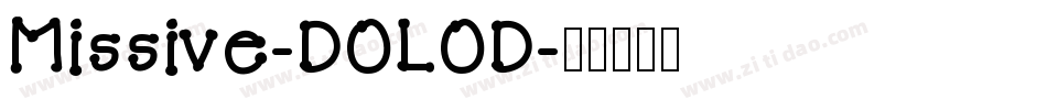 Missive-DOLOD字体转换