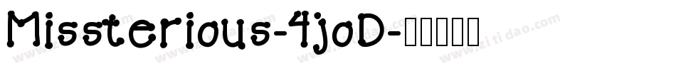 Missterious-4joD字体转换