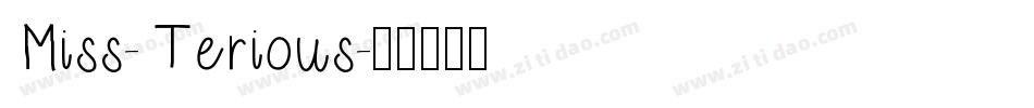 Miss-Terious字体转换