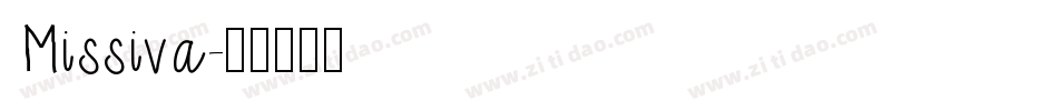 Missiva字体转换