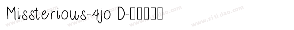 Missterious-4joD字体转换