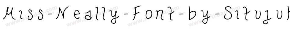 Miss-Neally-Font-by-Situjuh-Nazara-2字体转换
