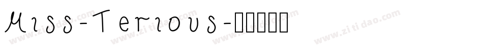 Miss-Terious字体转换