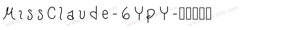 MissClaude-6YpY字体转换