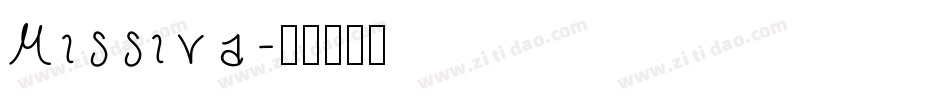 Missiva字体转换
