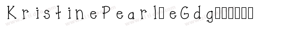 KristinePearl-eGdg字体转换