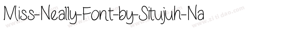 Miss-Neally-Font-by-Situjuh-Nazara-2字体转换