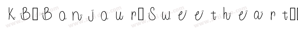 KB-Bonjour-Sweetheart字体转换